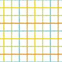 Seamless checkered pattern. Bright checkered background for summer fabric design, textile. Vector illustration isolated on white background.