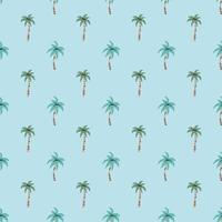 Seamless pattern with hand drawn  palm trees in scandinavian style vector