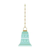 Christmas decorations bell 1 vector