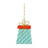 Christmas decorations present vector