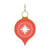 bolas de adornos navideños 5 vector