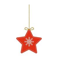 Christmas decorations star vector