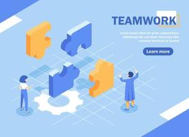 Business concept. Team metaphor. people connecting puzzle elements,Teamwork concept with puzzle,flat design icon vector illustration