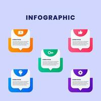 visualización de datos comerciales. diagrama del proceso. elementos abstractos de gráfico, diagrama con pasos, opciones, partes o procesos. plantilla de negocio vectorial para presentación. concepto creativo para infografía. vector