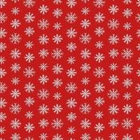 Cute snowflakes vector seamless pattern. Christmas snowflakes on red background.