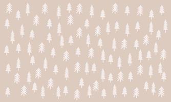 Trendy winter background with trees. Holiday greeting card. Modern concept design. vector