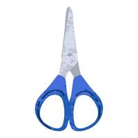 Vector colorful illustration of scissors isolated on white background