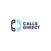 Calls Direct Logo Minimalism Vector