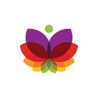 Butterfly Colorfull Logo Design vector