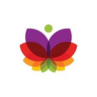 diseño de logotipo de mariposa colorida vector