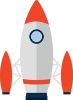 Rocket icon vector in white backgorund