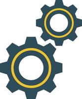 gear icon vector in white background, setting icon