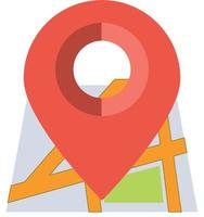 location, map icon vector in white background