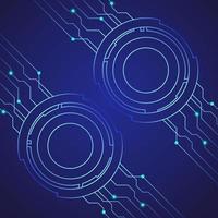 Abstract technology background template design vector