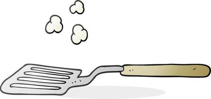 doodle character cartoon spatula vector