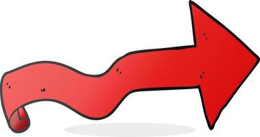 doodle character cartoon arrow vector