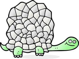 garabato, carácter, caricatura, tortuga vector