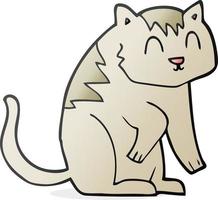 doodle character cartoon cat vector