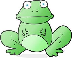 doodle character cartoon frog vector