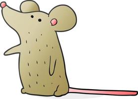 doodle character cartoon mouse vector