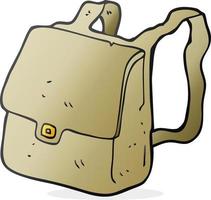 doodle character cartoon satchel vector