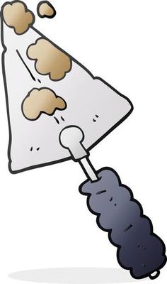 doodle character cartoon trowel