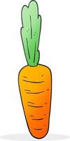 doodle character cartoon carrot vector