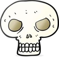 doodle character cartoon skull vector