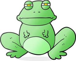 doodle character cartoon frog vector