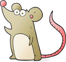 doodle character cartoon mouse vector