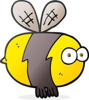 doodle character cartoon bee vector