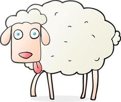 doodle character cartoon sheep vector