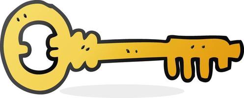 doodle character cartoon key vector