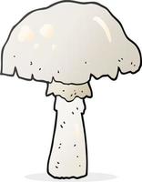 doodle character cartoon mushroom vector