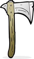 doodle character cartoon axe vector