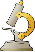 doodle character cartoon microscope vector