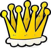 doodle character cartoon crown vector