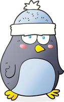 doodle character cartoon penguin vector