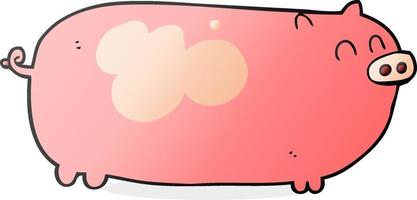 doodle character cartoon pig vector