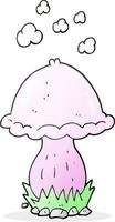 doodle character cartoon toadstool vector