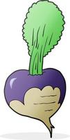 doodle character cartoon beetroot vector