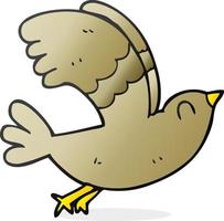 doodle character cartoon bird vector