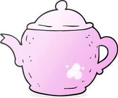 doodle character cartoon teapot vector