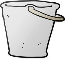 doodle character cartoon bucket vector
