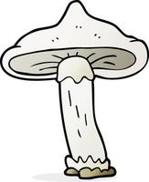 doodle character cartoon mushroom vector