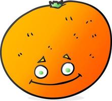 doodle character cartoon orange vector