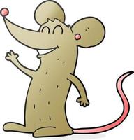 doodle character cartoon mouse vector