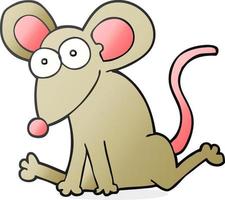 doodle character cartoon mouse vector