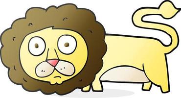 doodle character cartoon lion vector