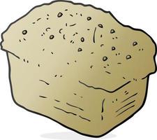 doodle character cartoon bread vector